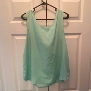 Mint Tank with Bow on Back